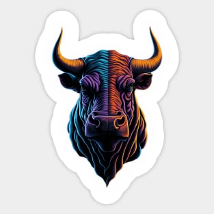 BULL FACE Sticker